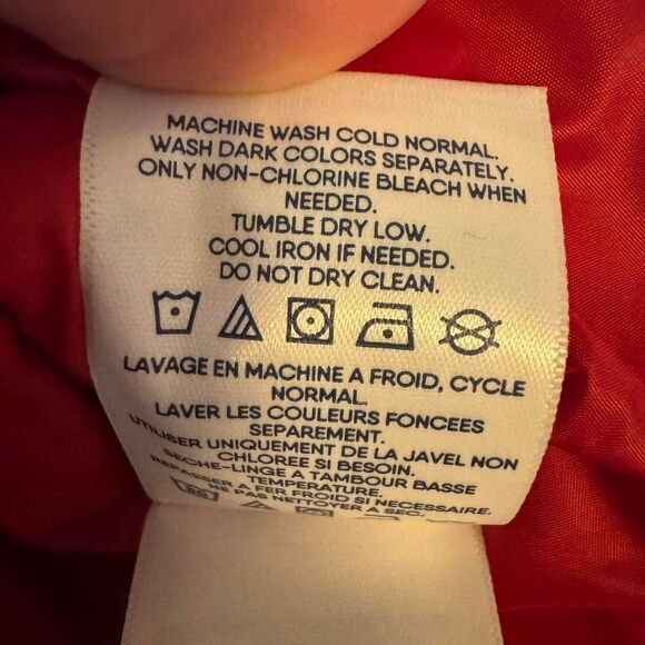 Lands’ End Plus 3X Red Down Puffer Coat Jacket 600 Fill RDS Warm Packable NWT - Picture 5 of 8